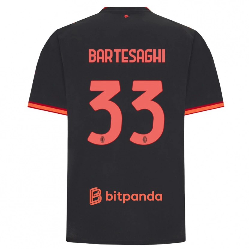 Danxen Herren Davide Bartesaghi #33 Schwarz Rot Ausweichtrikot Trikot 2026/27 T-Shirt Schweiz