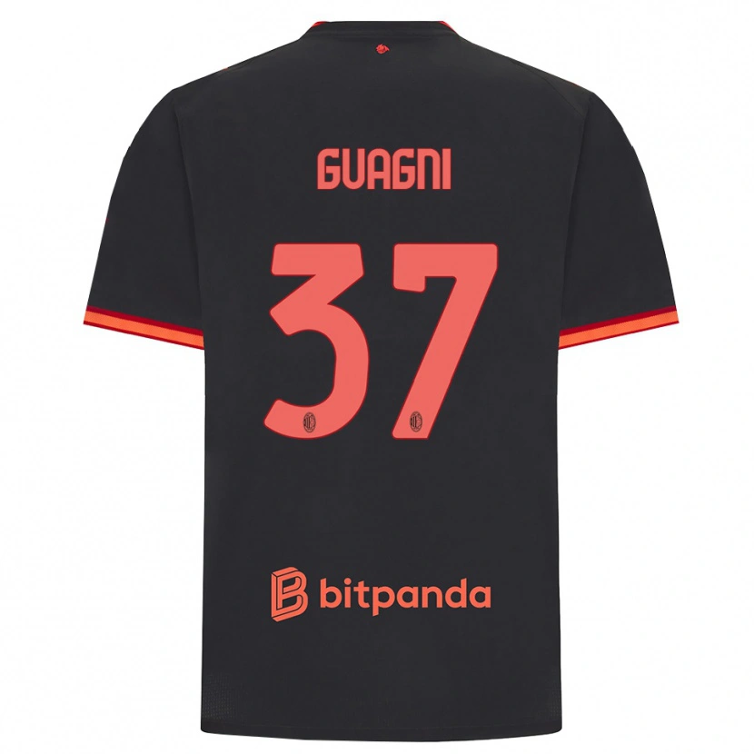 Danxen Herren Alia Guagni #37 Schwarz Rot Ausweichtrikot Trikot 2026/27 T-Shirt Schweiz
