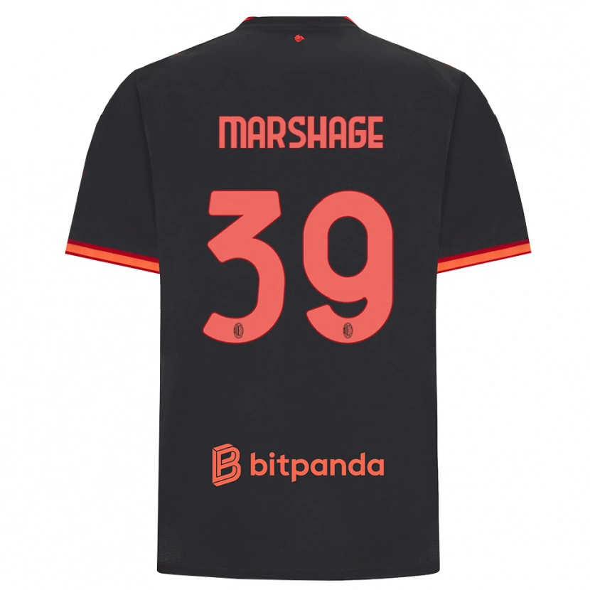 Danxen Herren Wilgot Marshage #39 Schwarz Rot Ausweichtrikot Trikot 2026/27 T-Shirt Schweiz