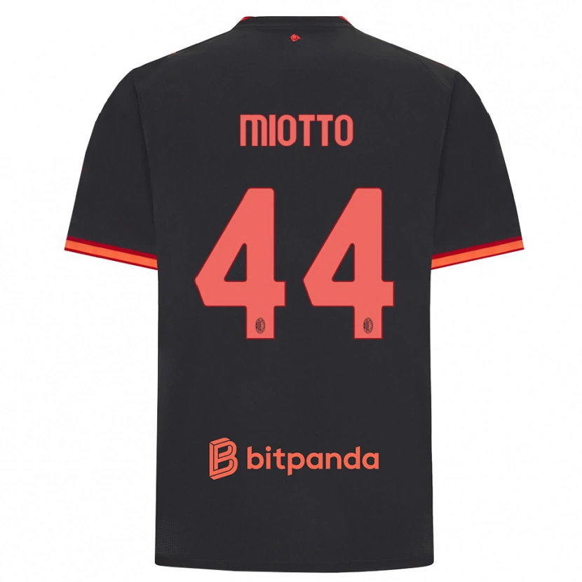 Danxen Herren Giorgia Miotto #44 Schwarz Rot Ausweichtrikot Trikot 2026/27 T-Shirt Schweiz