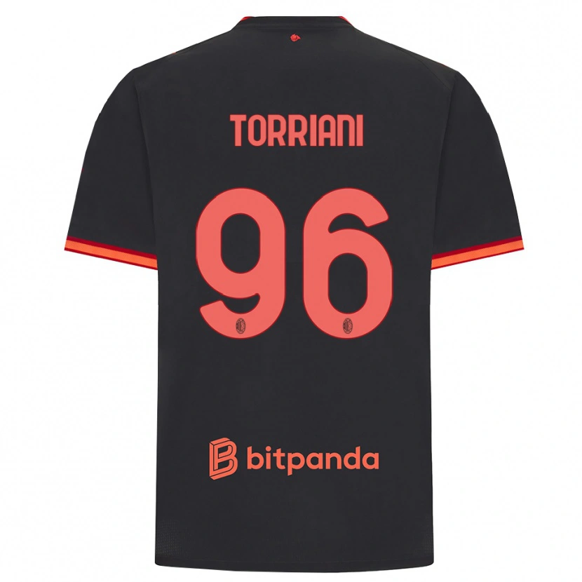 Danxen Herren Lorenzo Torriani #96 Schwarz Rot Ausweichtrikot Trikot 2026/27 T-Shirt Schweiz