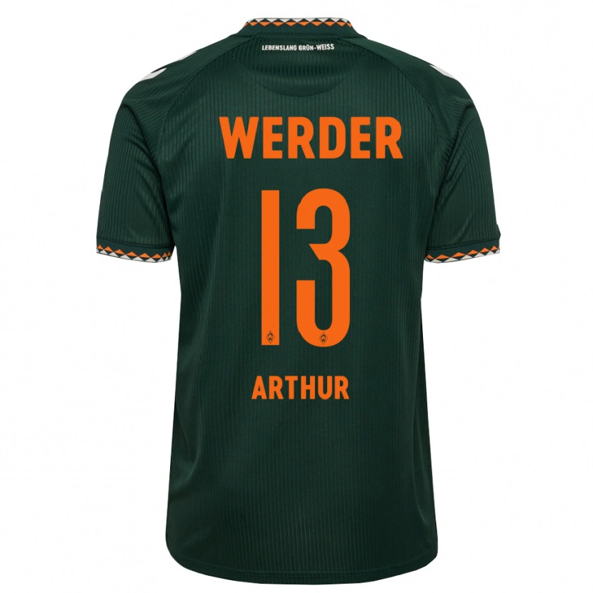 Danxen Herren Arthur Augusto De Matos Soares #13 Dunkelgrün Orange Weiß Auswärtstrikot Trikot 2026/27 T-Shirt Schweiz