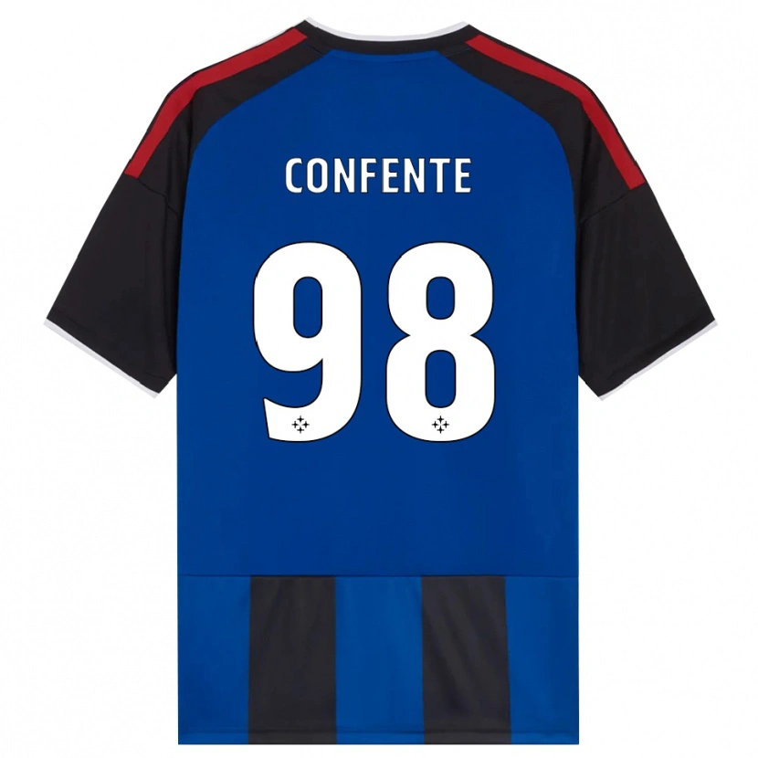 Danxen Herren Alessandro Confente #98 Schwarz Rot Weiß Blau Heimtrikot Trikot 2026/27 T-Shirt Schweiz