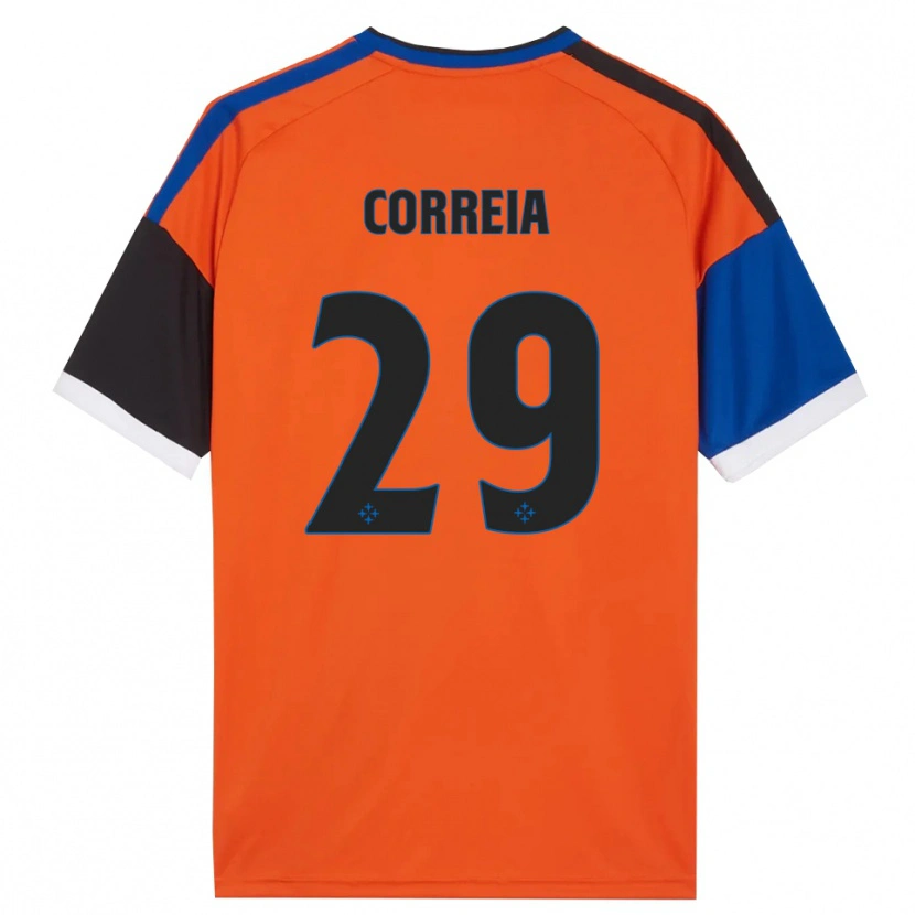 Danxen Herren Omar Correia #29 Orange Blau Schwarz Weiß Auswärtstrikot Trikot 2026/27 T-Shirt Schweiz
