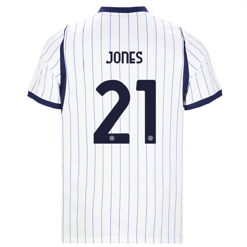 Danxen Damen Curtis Jones #21 Weiß Dunkelblau Auswärtstrikot Trikot 2026/27 T-Shirt Schweiz