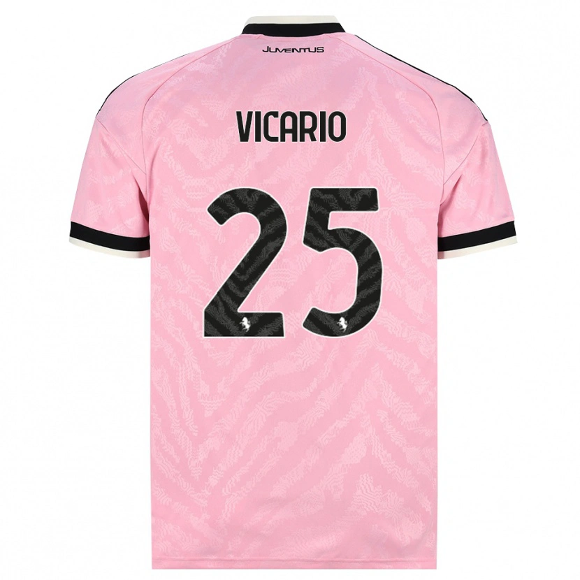 Danxen Damen Guglielmo Vicario #25 Pink Schwarz Auswärtstrikot Trikot 2026/27 T-Shirt Schweiz