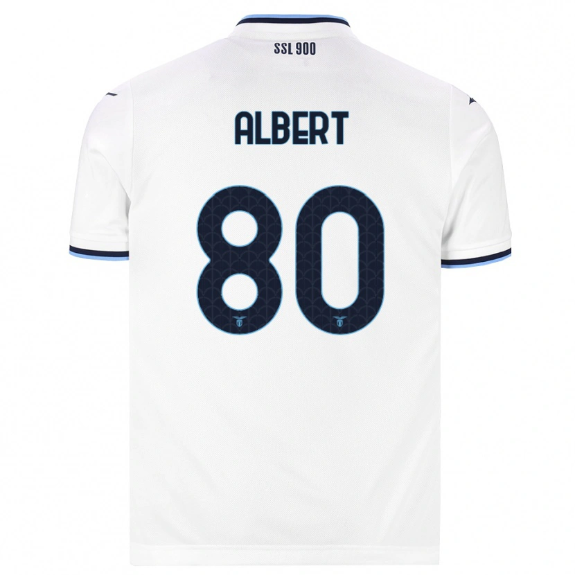 Danxen Damen Albert Gudmundsson #80 Weiß Dunkelblau Auswärtstrikot Trikot 2026/27 T-Shirt Schweiz