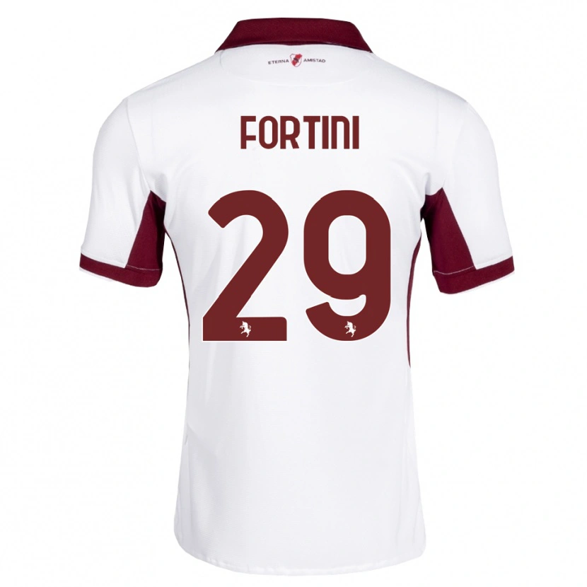 Danxen Damen Niccolò Fortini #29 Burgund Weiß Rot Auswärtstrikot Trikot 2026/27 T-Shirt Schweiz