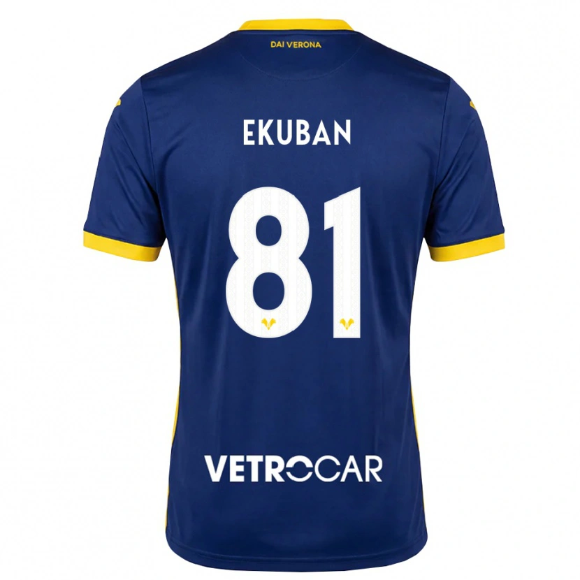 Danxen Damen Caleb Ekuban #81 Königsblau Gelb Weiß Heimtrikot Trikot 2026/27 T-Shirt Schweiz