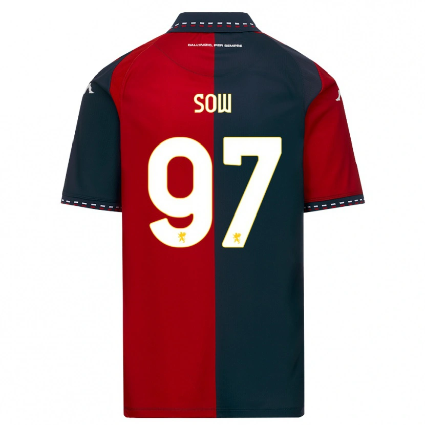 Danxen Damen Djibril Sow #97 Rot Schwarz Weiß Heimtrikot Trikot 2026/27 T-Shirt Schweiz