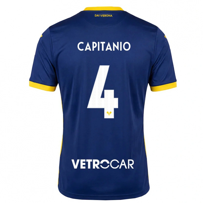 Danxen Damen Alex Capitanio #4 Königsblau Gelb Weiß Heimtrikot Trikot 2026/27 T-Shirt Schweiz