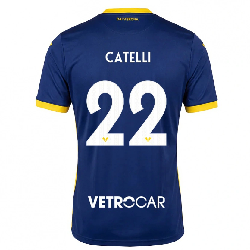 Danxen Damen Anna Catelli #22 Königsblau Gelb Weiß Heimtrikot Trikot 2026/27 T-Shirt Schweiz