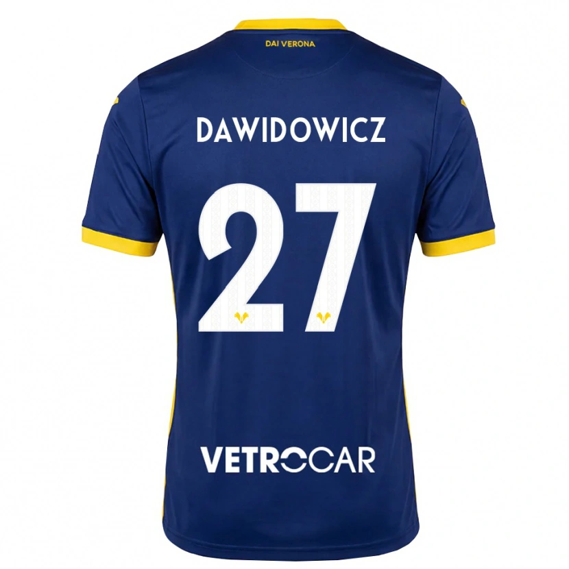 Danxen Damen Pawel Dawidowicz #27 Königsblau Gelb Weiß Heimtrikot Trikot 2026/27 T-Shirt Schweiz
