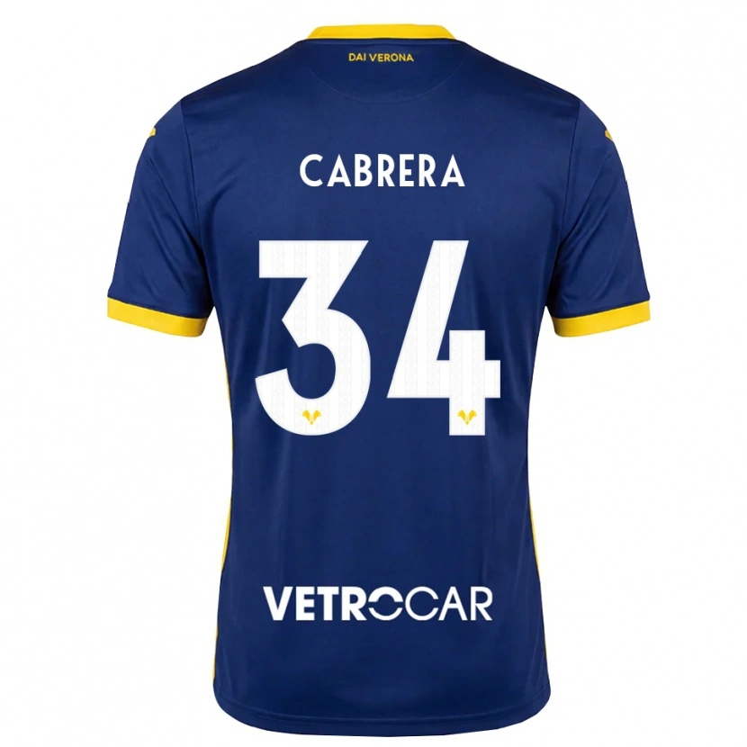 Danxen Damen Ilena Cabrera #34 Königsblau Gelb Weiß Heimtrikot Trikot 2026/27 T-Shirt Schweiz