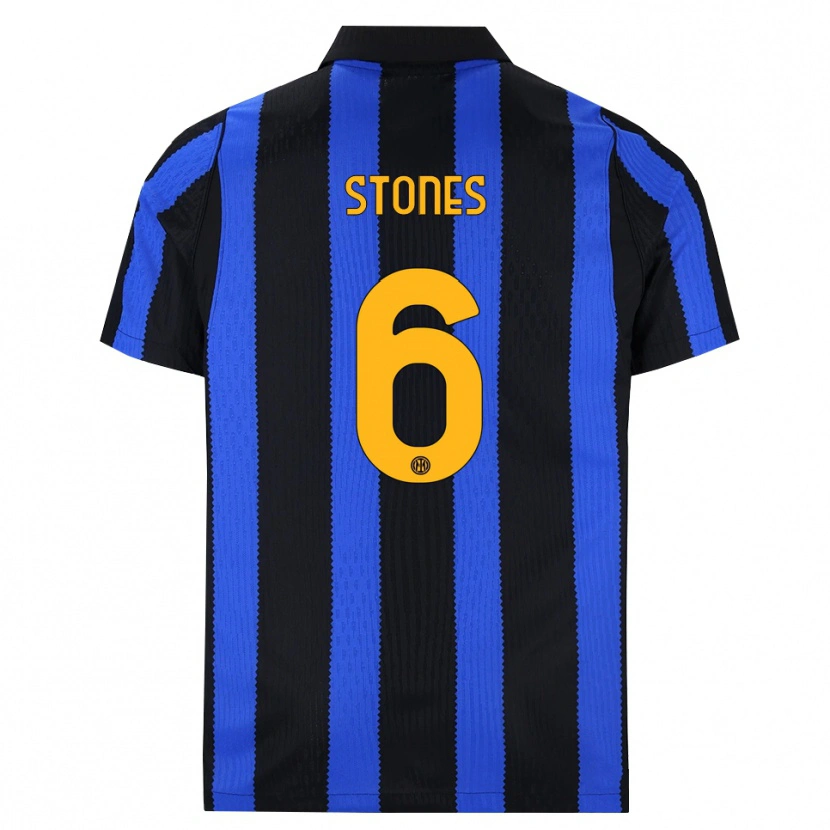 Danxen Damen John Stones #6 Schwarz Blau Gelb Heimtrikot Trikot 2026/27 T-Shirt Schweiz