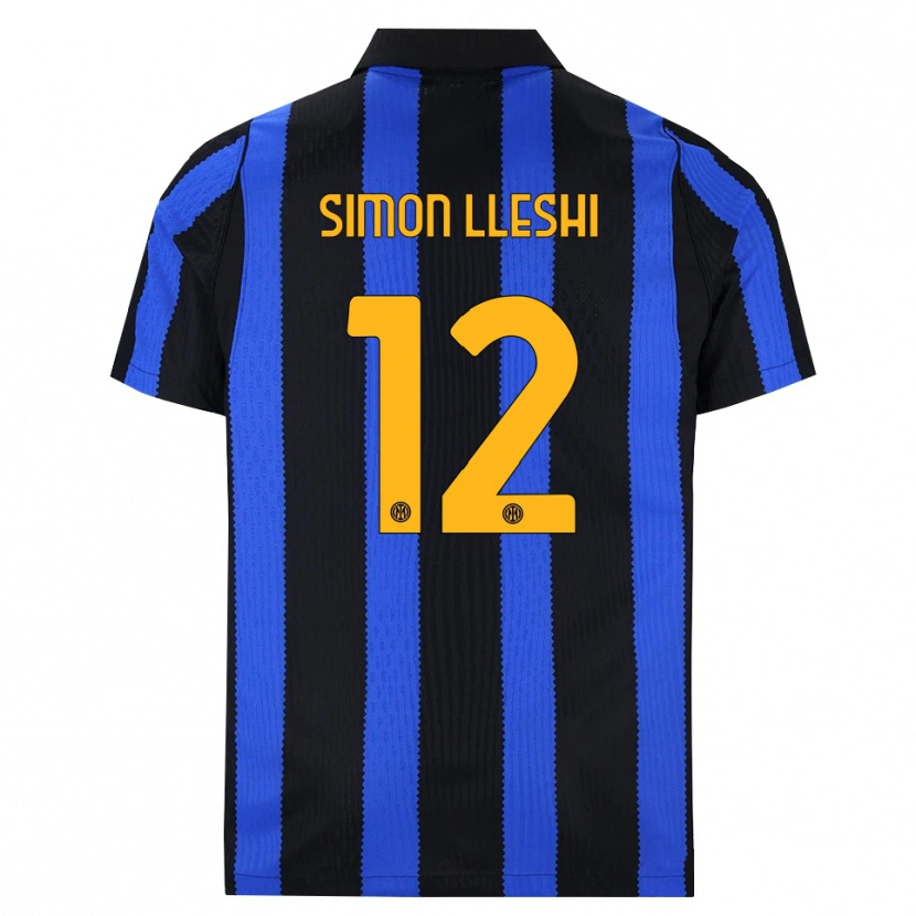 Danxen Damen Simon Lleshi #12 Schwarz Blau Gelb Heimtrikot Trikot 2026/27 T-Shirt Schweiz