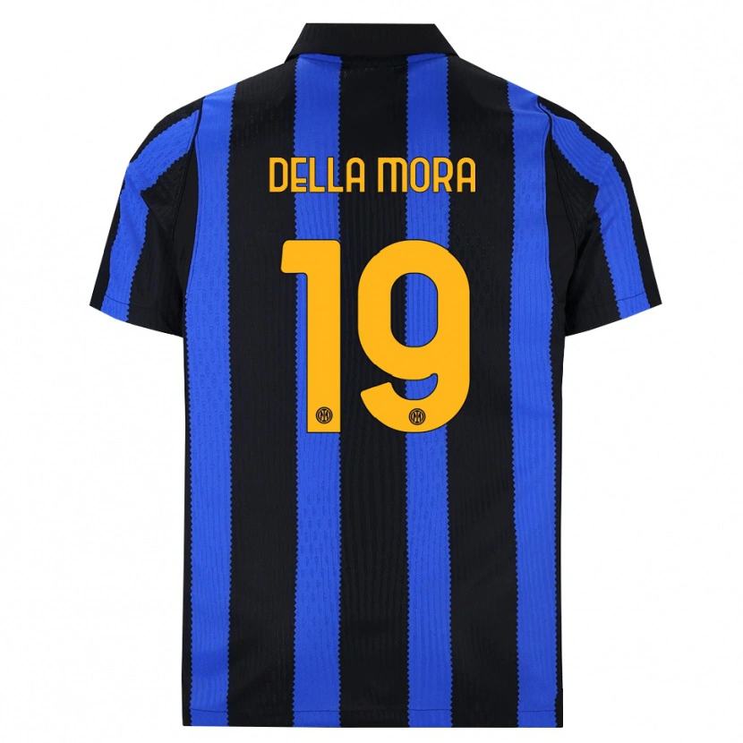 Danxen Damen Tommaso Della Mora #19 Schwarz Blau Gelb Heimtrikot Trikot 2026/27 T-Shirt Schweiz