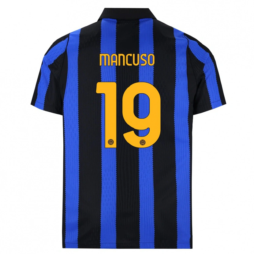 Danxen Damen Matias Mancuso #19 Schwarz Blau Gelb Heimtrikot Trikot 2026/27 T-Shirt Schweiz