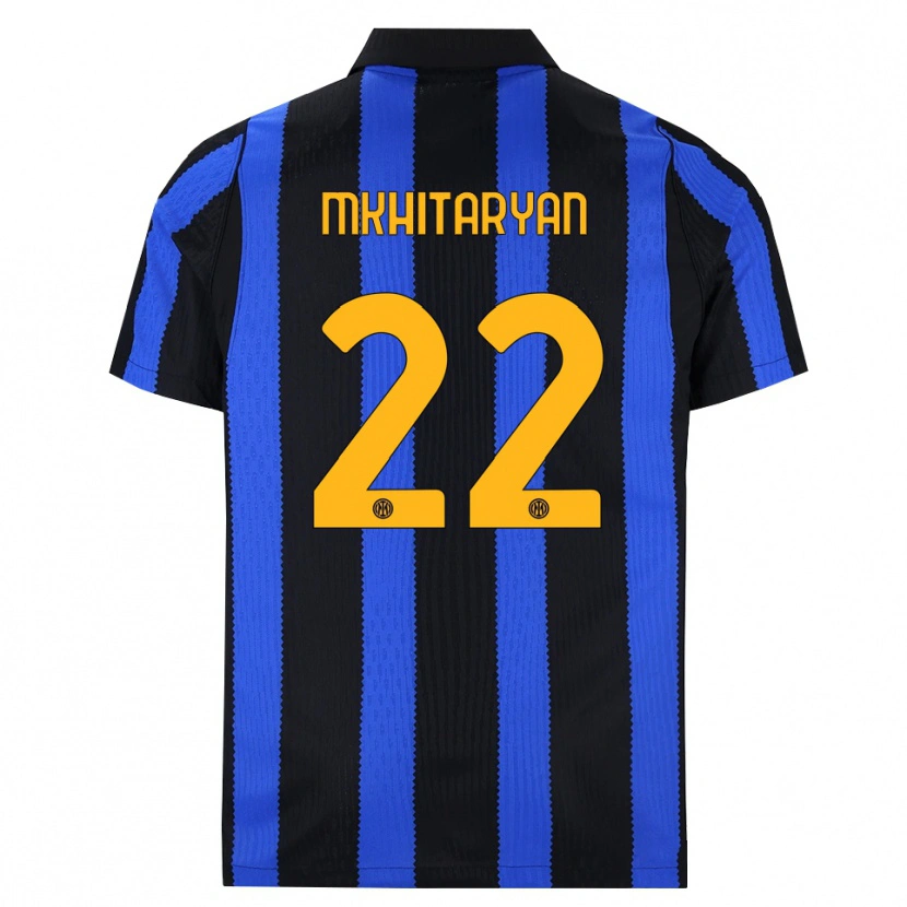 Danxen Damen Henrikh Mkhitaryan #22 Schwarz Blau Gelb Heimtrikot Trikot 2026/27 T-Shirt Schweiz