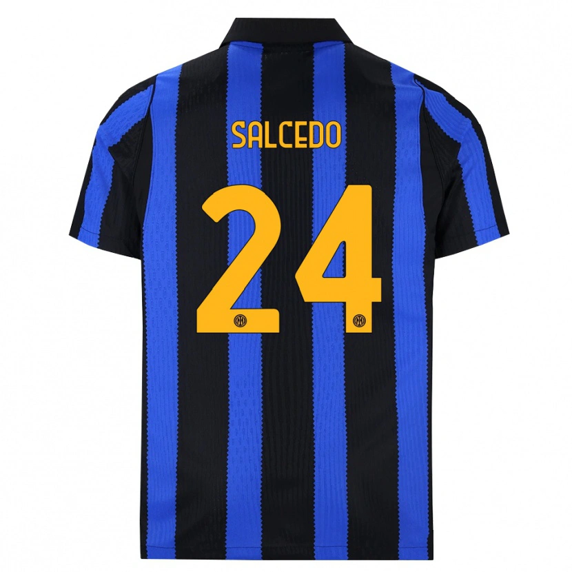 Danxen Damen Eddie Salcedo #24 Schwarz Blau Gelb Heimtrikot Trikot 2026/27 T-Shirt Schweiz