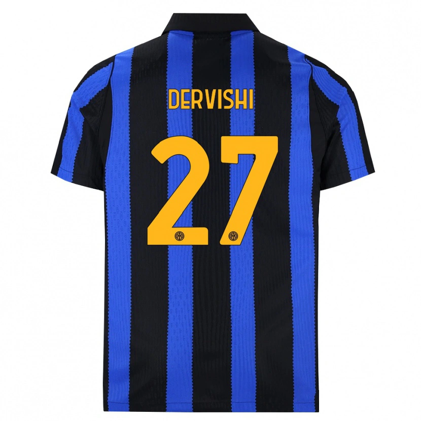 Danxen Damen Kristian Dervishi #27 Schwarz Blau Gelb Heimtrikot Trikot 2026/27 T-Shirt Schweiz