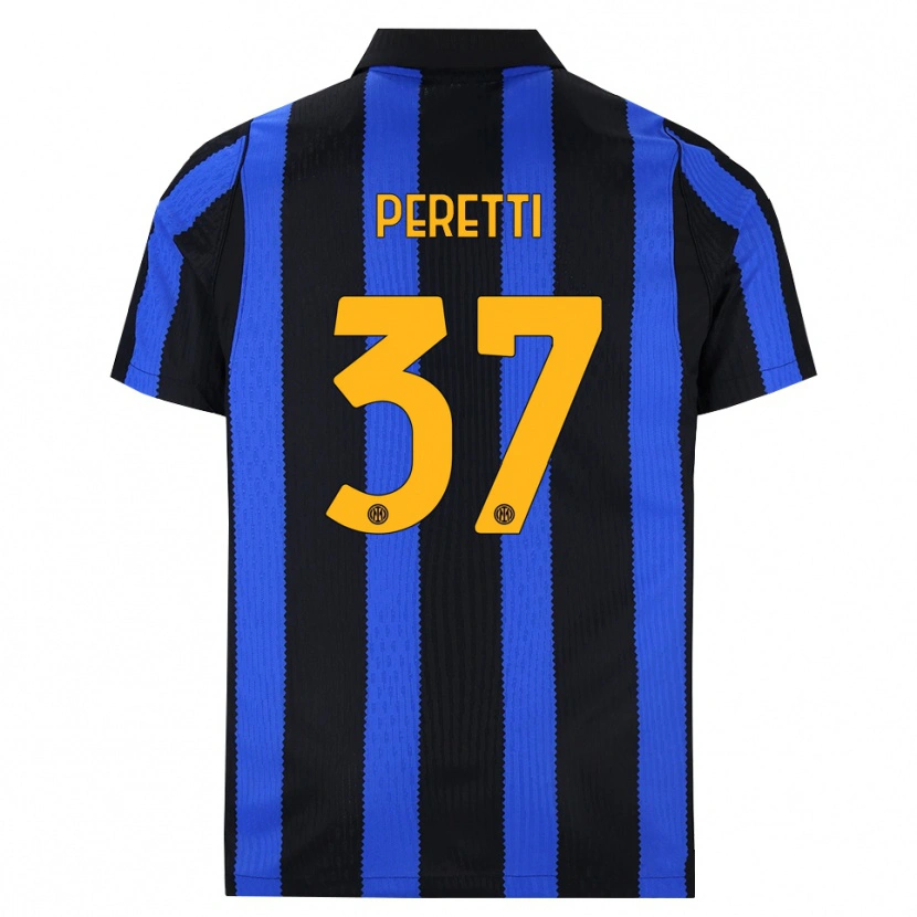 Danxen Damen Lorenzo Peretti #37 Schwarz Blau Gelb Heimtrikot Trikot 2026/27 T-Shirt Schweiz