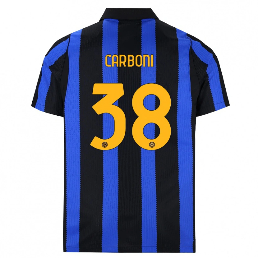 Danxen Damen Valentin Carboni #38 Schwarz Blau Gelb Heimtrikot Trikot 2026/27 T-Shirt Schweiz