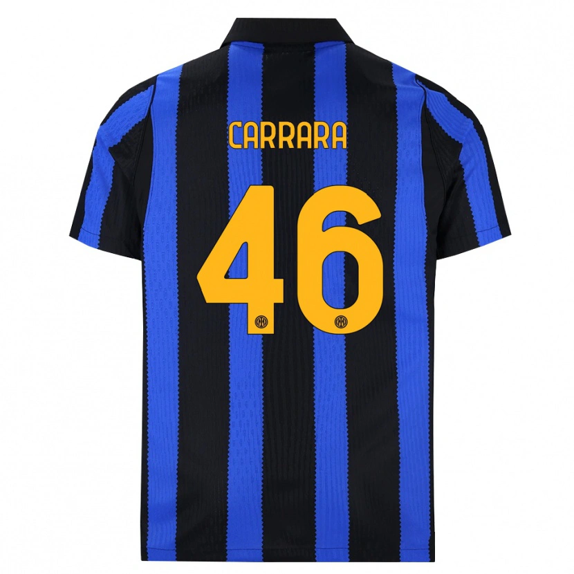 Danxen Damen Cristian Carrara #46 Schwarz Blau Gelb Heimtrikot Trikot 2026/27 T-Shirt Schweiz