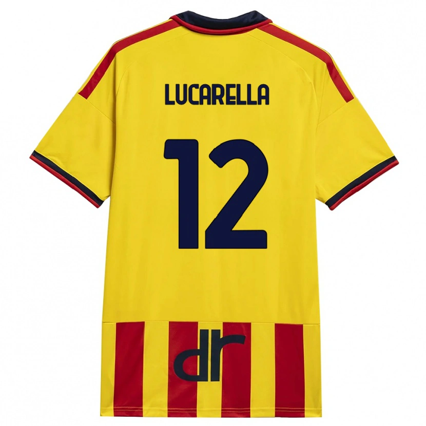 Danxen Damen Andrea Lucarella #12 Gelb Rot Heimtrikot Trikot 2026/27 T-Shirt Schweiz