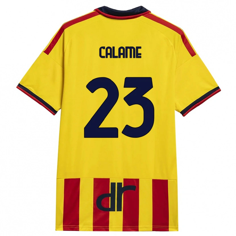 Danxen Damen Marouane Calame #23 Gelb Rot Heimtrikot Trikot 2026/27 T-Shirt Schweiz