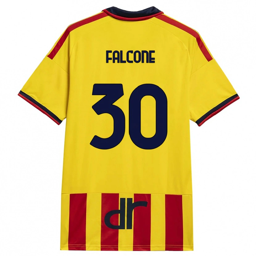 Danxen Damen Wladimiro Falcone #30 Gelb Rot Heimtrikot Trikot 2026/27 T-Shirt Schweiz