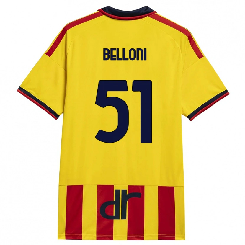 Danxen Damen Giacomo Belloni #51 Gelb Rot Heimtrikot Trikot 2026/27 T-Shirt Schweiz