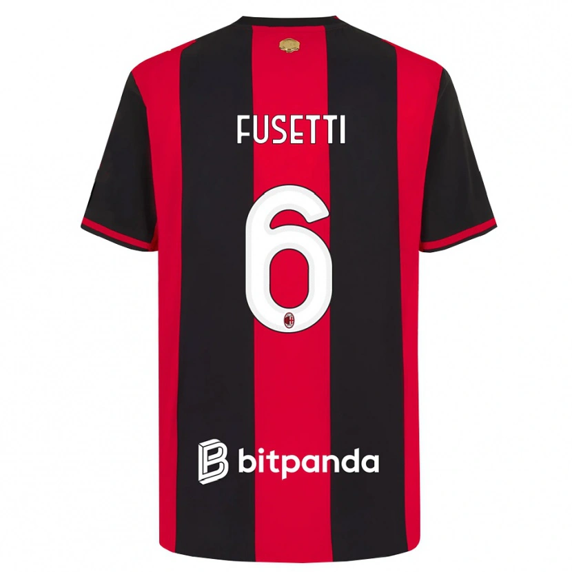 Danxen Damen Laura Fusetti #6 Rot Schwarz Weiß Heimtrikot Trikot 2026/27 T-Shirt Schweiz