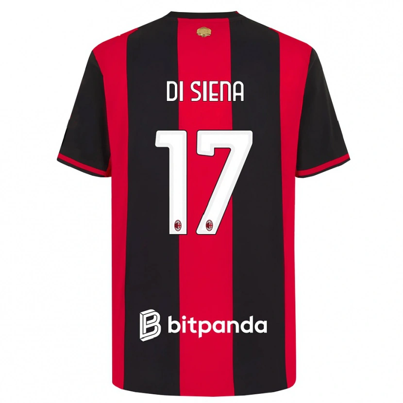Danxen Damen Andrea Di Siena #17 Rot Schwarz Weiß Heimtrikot Trikot 2026/27 T-Shirt Schweiz