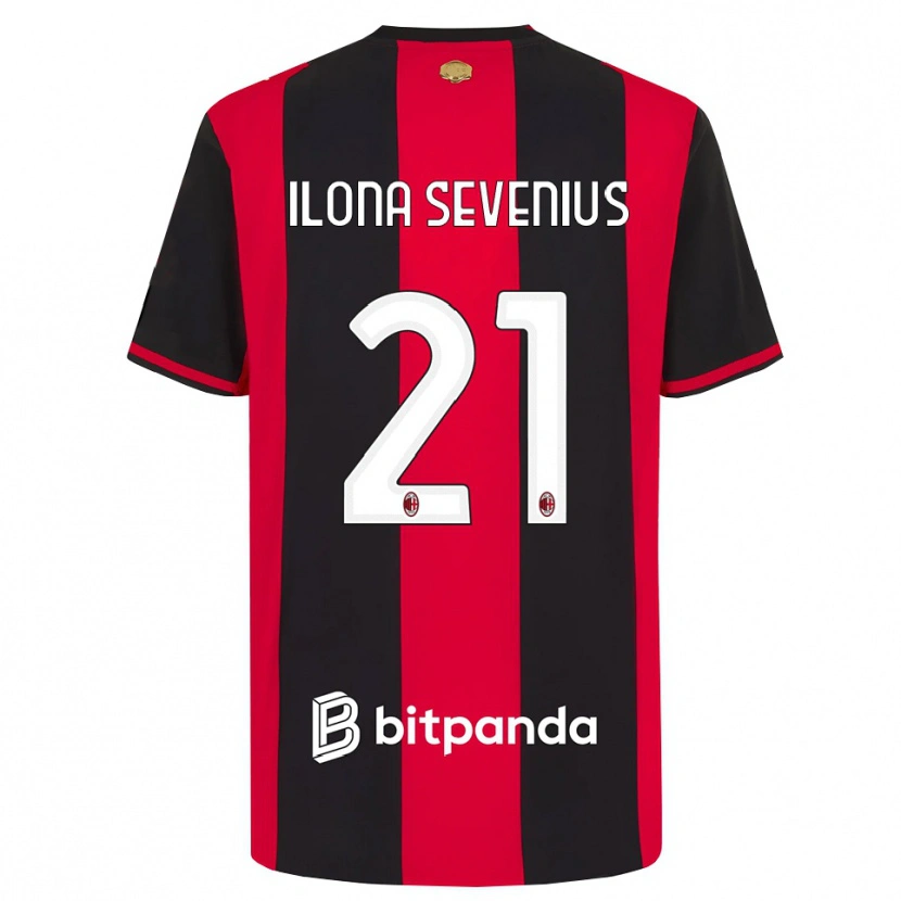 Danxen Damen Oona Ilona Sevenius #21 Rot Schwarz Weiß Heimtrikot Trikot 2026/27 T-Shirt Schweiz