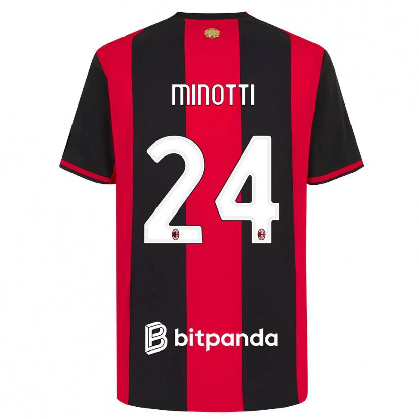 Danxen Damen Gabriele Minotti #24 Rot Schwarz Weiß Heimtrikot Trikot 2026/27 T-Shirt Schweiz