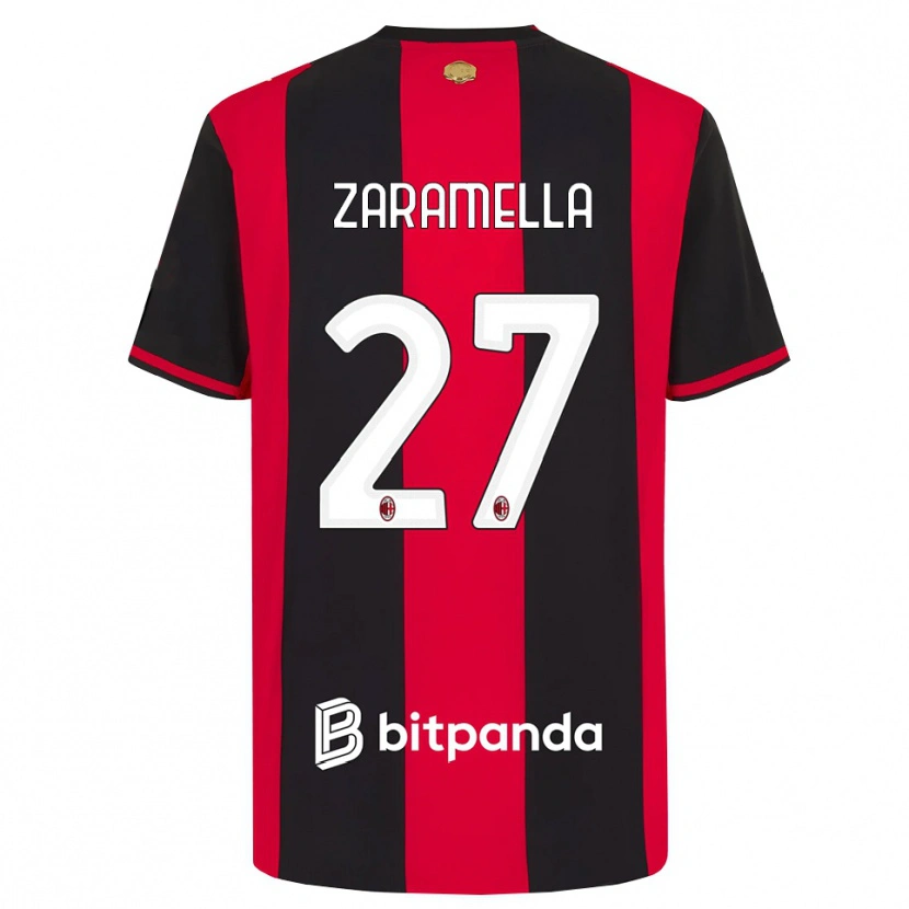 Danxen Damen Mattia Zaramella #27 Rot Schwarz Weiß Heimtrikot Trikot 2026/27 T-Shirt Schweiz