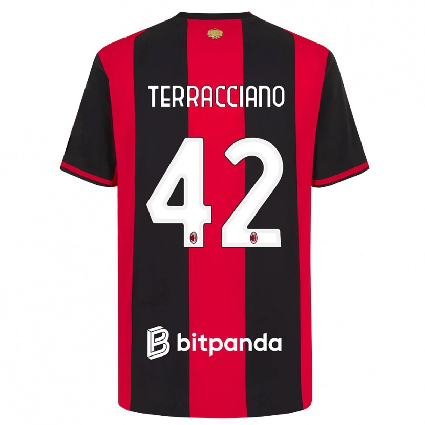 Danxen Damen Filippo Terracciano #42 Rot Schwarz Weiß Heimtrikot Trikot 2026/27 T-Shirt Schweiz
