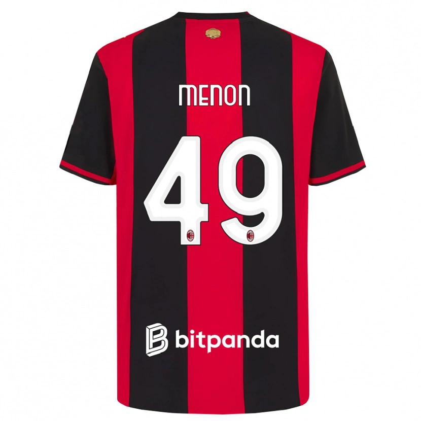 Danxen Damen Luca Menon #49 Rot Schwarz Weiß Heimtrikot Trikot 2026/27 T-Shirt Schweiz