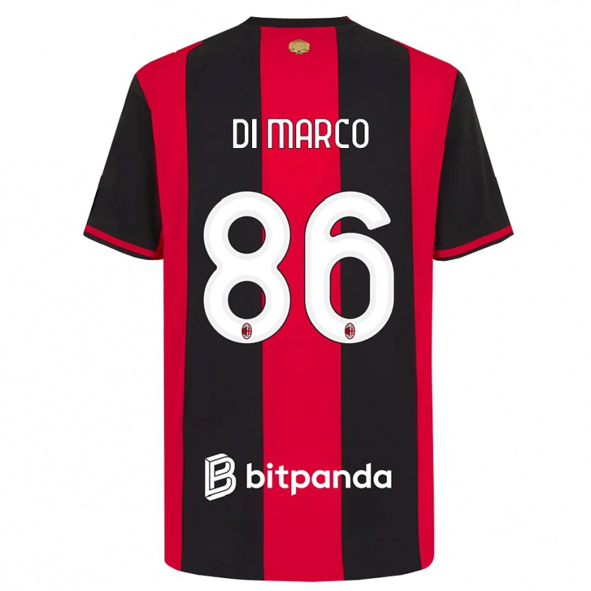Danxen Damen Luca Di Marco #86 Rot Schwarz Weiß Heimtrikot Trikot 2026/27 T-Shirt Schweiz