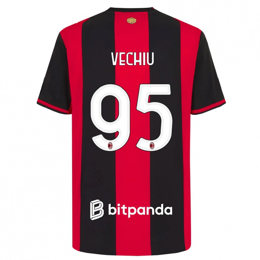 Danxen Damen Christian Vechiu #95 Rot Schwarz Weiß Heimtrikot Trikot 2026/27 T-Shirt Schweiz