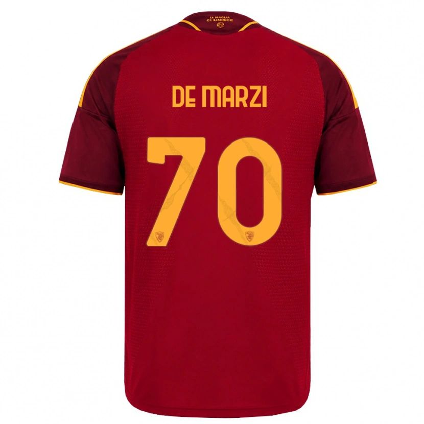 Danxen Damen Giorgio De Marzi #70 Rot Gold Gelb Heimtrikot Trikot 2026/27 T-Shirt Schweiz