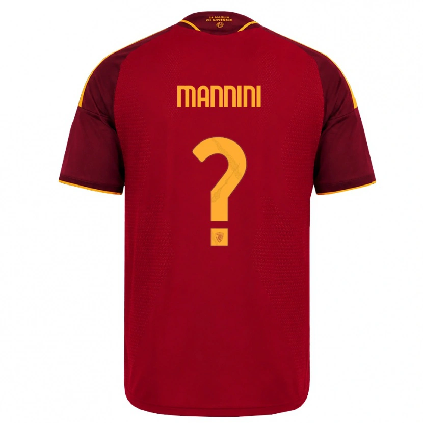 Danxen Damen Mattia Mannini #0 Rot Gold Gelb Heimtrikot Trikot 2026/27 T-Shirt Schweiz