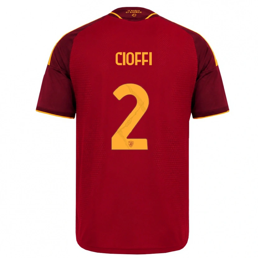 Danxen Damen Cristian Cioffi #2 Rot Gold Gelb Heimtrikot Trikot 2026/27 T-Shirt Schweiz