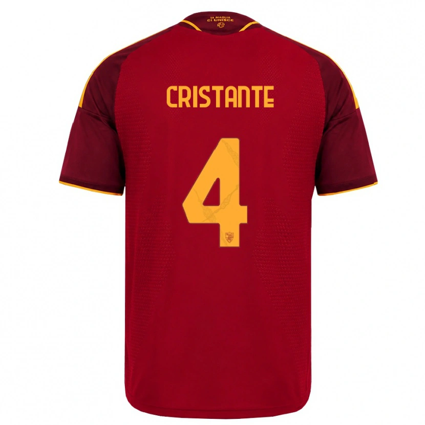Danxen Damen Bryan Cristante #4 Rot Gold Gelb Heimtrikot Trikot 2026/27 T-Shirt Schweiz