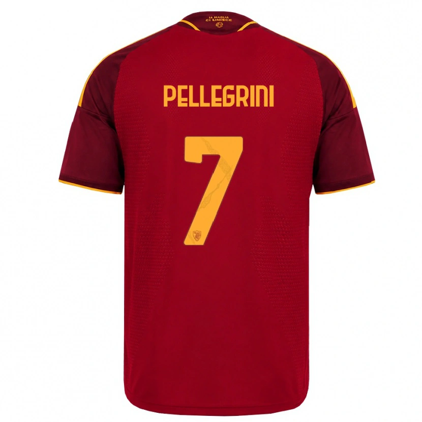 Danxen Damen Lorenzo Pellegrini #7 Rot Gold Gelb Heimtrikot Trikot 2026/27 T-Shirt Schweiz