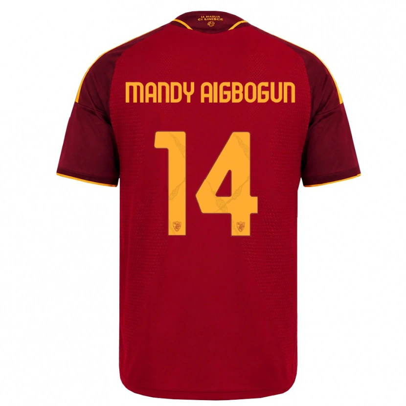 Danxen Damen Eseosa Mandy Aigbogun #14 Rot Gold Gelb Heimtrikot Trikot 2026/27 T-Shirt Schweiz