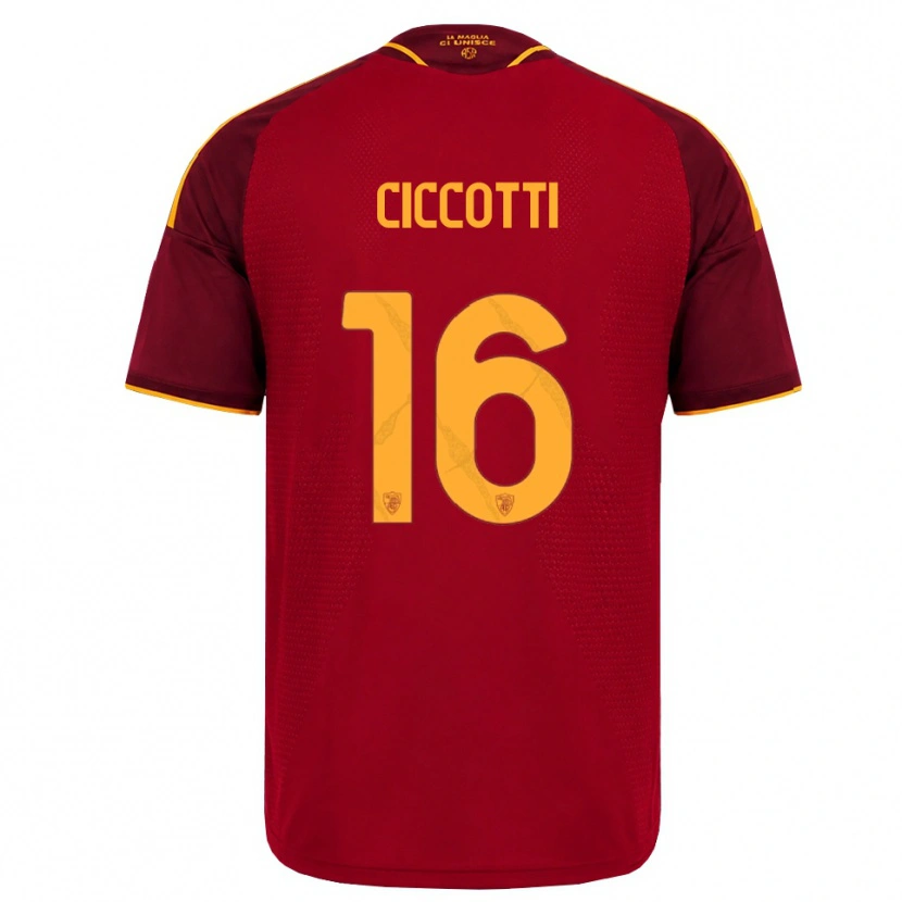 Danxen Damen Claudia Ciccotti #16 Rot Gold Gelb Heimtrikot Trikot 2026/27 T-Shirt Schweiz