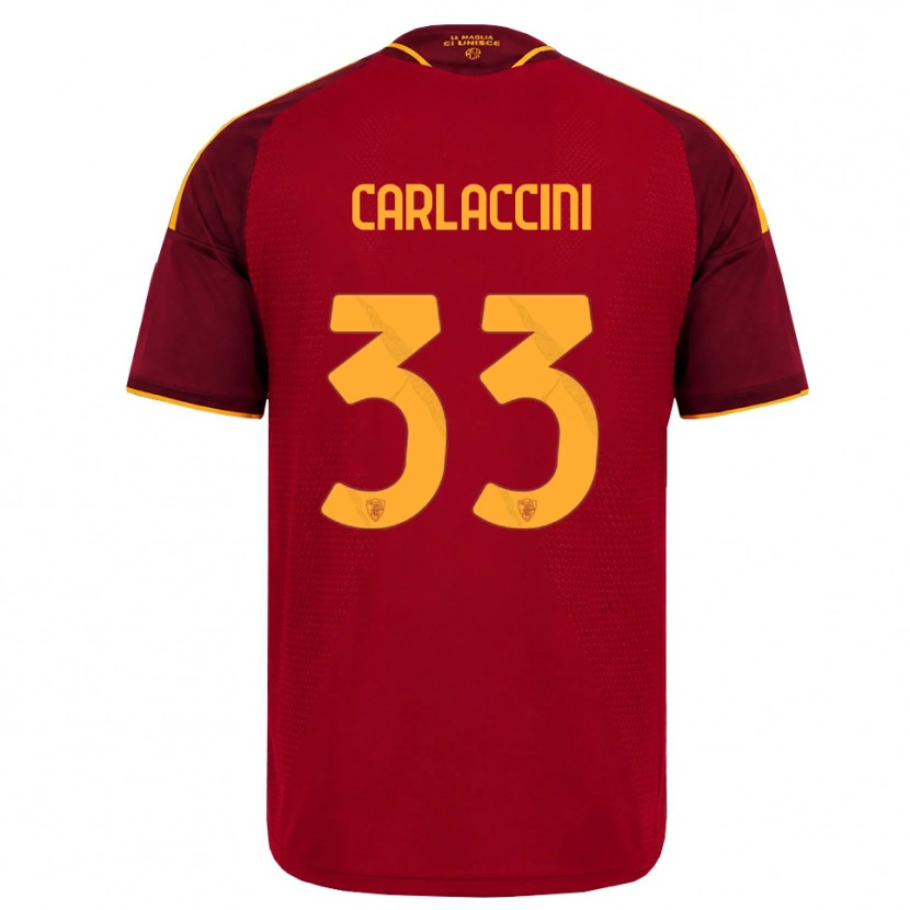 Danxen Damen Samuele Carlaccini #33 Rot Gold Gelb Heimtrikot Trikot 2026/27 T-Shirt Schweiz