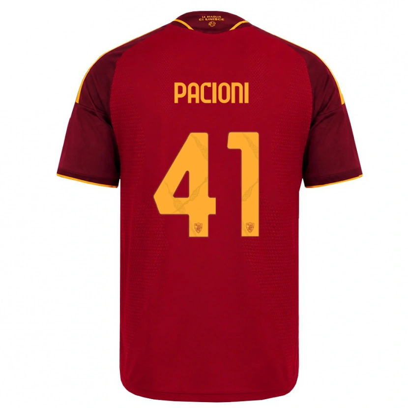 Danxen Damen Eleonora Pacioni #41 Rot Gold Gelb Heimtrikot Trikot 2026/27 T-Shirt Schweiz